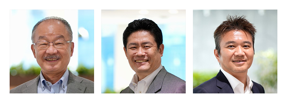 래스커재단 수상 페이지의 핫토리 구니히로, 기타자와 다케히사, 이가와 도모유키 사진